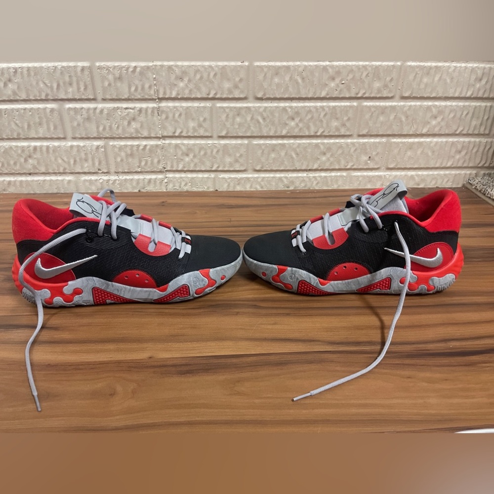 Men's Nike PG 6 Black/Wolf Grey-University Red